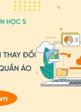 Tạo hoạt hình thay đổi trang phục quần áo - Tin học 5  -  Hoc10